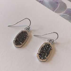 Kendra Scott Lee Earrings in Silver Druzy